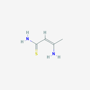 molecular formula C4H8N2S B6149773 3-Amino-2-butenethioamide CAS No. 59846-46-7