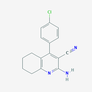 2-Amino-4-(4-chlorophenyl)-5,6,7,8-tetrahydroquinoline-3-carbonitrile