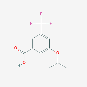 molecular formula C11H11F3O3 B6152428 3-Isopropoxy-5-(trifluoromethyl)benzoic acid CAS No. 1369936-05-9
