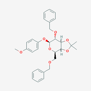 molecular formula C30H34O7 B061526 4-Methoxyphenyl 2,6-Di-O-benzyl-3,4-O-isopropylidene-beta-D-galactopyranoside CAS No. 159922-68-6