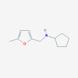 molecular formula C11H17NO B6152968 Cyclopentyl-(5-methyl-furan-2-ylmethyl)-amine CAS No. 142920-61-4