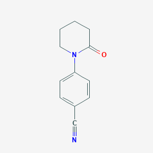 molecular formula C12H12N2O B061546 4-(2-Oxopiperidin-1-YL)benzonitrile CAS No. 186651-05-8