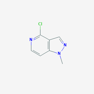 molecular formula C7H6ClN3 B6156173 4-chloro-1-methyl-1H-pyrazolo[4,3-c]pyridine CAS No. 1289014-47-6