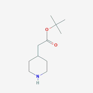 molecular formula C11H21NO2 B061589 Tert-butyl 2-(piperidin-4-yl)acetate CAS No. 180182-07-4