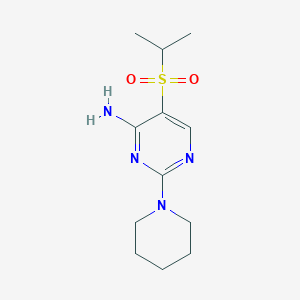 5-(Isopropylsulfonyl)-2-piperidinopyrimidin-4-amine