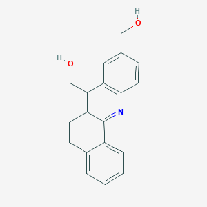 molecular formula C19H15NO2 B061610 7,9-Bis(hydroxymethyl)benz(c)acridine CAS No. 160543-04-4