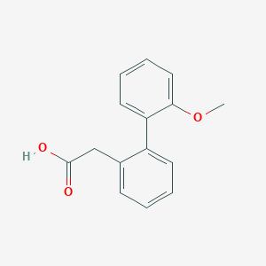 molecular formula C15H14O3 B061613 2-biphenyl-(2'-methoxy)acetic acid CAS No. 182355-39-1