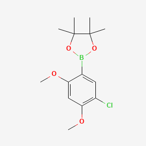 2-(5-chloro-2,4-dimethoxyphenyl)-4,4,5,5-tetramethyl-1,3,2-dioxaborolane