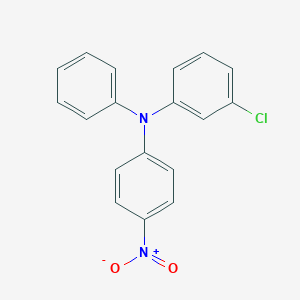 molecular formula C18H13ClN2O2 B061635 N-(3-Chlorophenyl)-N-(4-nitrophenyl)aniline CAS No. 170162-35-3
