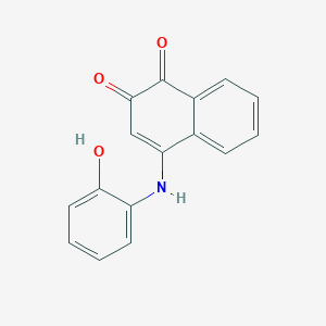 4-(2-Hydroxyanilino)-1,2-dihydronaphthalene-1,2-dione