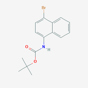 molecular formula C15H16BrNO2 B061662 tert-Butyl (4-bromonaphthalen-1-yl)carbamate CAS No. 168169-11-7