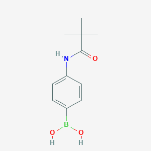 molecular formula C11H16BNO3 B061664 4-叔丁酰氨基苯基硼酸 CAS No. 182344-22-5