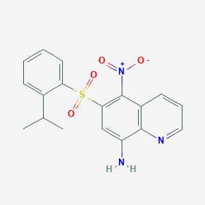 6-[[2-(1-Methylethyl)phenyl]]sulfonyl-5-nitro-8-quinolinamine