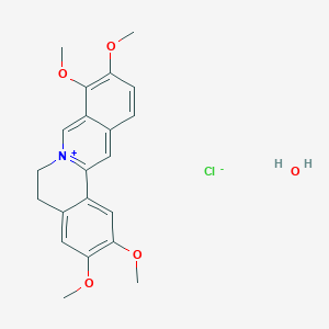 molecular formula C21H24ClNO5 B061704 Palmatine chloride monohydrate CAS No. 171869-95-7