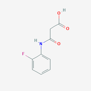 molecular formula C9H8FNO3 B6170675 N-(2-Fluoro-phenyl)-malonamic acid CAS No. 148356-13-2