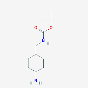 molecular formula C12H24N2O2 B061707 cis-4-(Boc-aminomethyl)cyclohexylamine CAS No. 192323-07-2