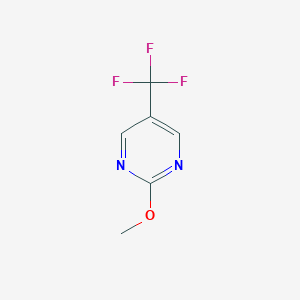 molecular formula C6H5F3N2O B061708 2-Methoxy-5-(trifluoromethyl)pyrimidine CAS No. 176214-14-5