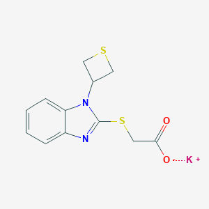 Acetic acid, ((1-(3-thietanyl)-1H-benzimidazol-2-yl)thio)-, potassium salt