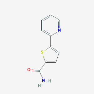 molecular formula C10H8N2OS B061715 5-(2-Pyridyl)thiophene-2-carboxamide CAS No. 175202-40-1