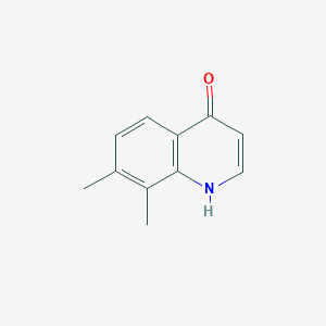 molecular formula C11H11NO B061718 7,8-Dimethyl-4-hydroxyquinoline CAS No. 178984-37-7