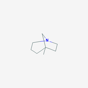 molecular formula C8H15N B061720 5-Methyl-1-azabicyclo[3.2.1]octane CAS No. 181999-40-6