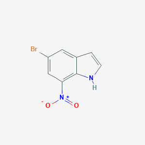molecular formula C8H5BrN2O2 B061722 5-bromo-7-nitro-1H-indole CAS No. 165669-16-9