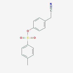 molecular formula C15H13NO3S B061758 4-(Cyanomethyl)phenyl 4-methylbenzene-1-sulfonate CAS No. 175135-39-4