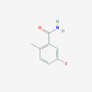 molecular formula C8H8FNO B061759 5-Fluoro-2-methylbenzamide CAS No. 175278-28-1