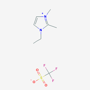 molecular formula C8H13F3N2O3S B061767 1-乙基-2,3-二甲基咪唑鎓三氟甲磺酸盐 CAS No. 174899-72-0