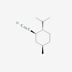 molecular formula C12H20 B061771 Cyclohexane, 2-ethynyl-4-methyl-1-(1-methylethyl)-, (1S,2R,4R)-(9CI) CAS No. 178243-92-0
