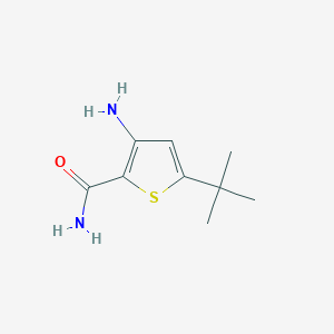 molecular formula C9H14N2OS B061782 3-Amino-5-(Tert-Butyl)Thiophene-2-Carboxamide CAS No. 175137-04-9