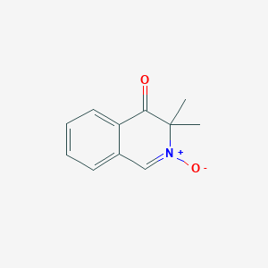molecular formula C11H11NO2 B061787 4(3H)-Isoquinolinone, 3,3-dimethyl-, 2-oxide CAS No. 184375-98-2