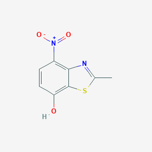 molecular formula C8H6N2O3S B061791 2-Methyl-4-nitro-1,3-benzothiazol-7-ol CAS No. 163299-54-5