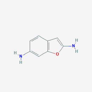 molecular formula C8H8N2O B061804 1-Benzofuran-2,6-diamine CAS No. 184168-76-1