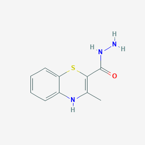 molecular formula C10H11N3OS B061808 3-methyl-4H-1,4-benzothiazine-2-carbohydrazide CAS No. 169058-47-3