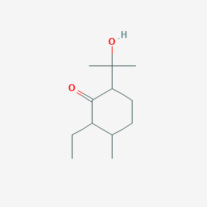 2-Ethyl-6-(2-hydroxypropan-2-yl)-3-methylcyclohexan-1-one
