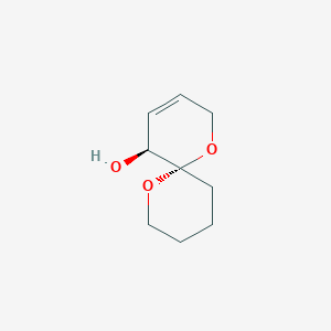 molecular formula C9H14O3 B061827 (5S,6S)-1,7-dioxaspiro[5.5]undec-3-en-5-ol CAS No. 189508-45-0
