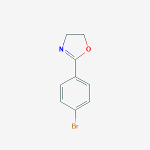 molecular formula C9H8BrNO B061829 2-(4-Bromophenyl)-4,5-dihydrooxazole CAS No. 189120-01-2