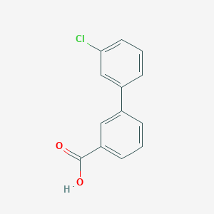 molecular formula C13H9ClO2 B061830 3'-Chloro-biphenyl-3-carboxylic acid CAS No. 168619-06-5