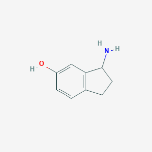 molecular formula C9H11NO B061832 3-amino-2,3-dihydro-1H-inden-5-ol CAS No. 168902-76-9