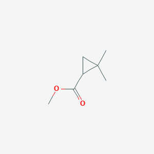 molecular formula C7H12O2 B061833 Methyl 2,2-dimethylcyclopropane-1-carboxylate CAS No. 172419-34-0