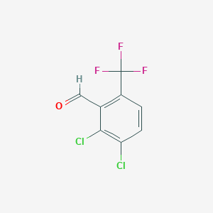 molecular formula C8H3Cl2F3O B061835 2,3-Dichloro-6-(trifluoromethyl)benzaldehyde CAS No. 186517-27-1