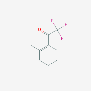 molecular formula C9H11F3O B061849 2,2,2-Trifluoro-1-(2-methylcyclohexen-1-yl)ethanone CAS No. 163882-72-2