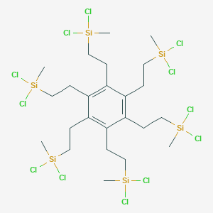 molecular formula C24H42Cl12Si6 B061851 1,2,3,4,5,6-六[2-(甲基二氯甲硅烷基)乙基]苯 CAS No. 194933-15-8