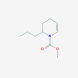 molecular formula C10H17NO2 B061855 Methyl 2-propyl-3,4-dihydro-2H-pyridine-1-carboxylate CAS No. 187456-97-9