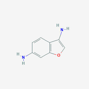 molecular formula C8H8N2O B061856 1-Benzofuran-3,6-diamine CAS No. 184168-74-9