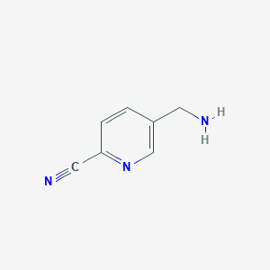 molecular formula C7H7N3 B061862 5-(Aminomethyl)picolinonitrile CAS No. 181130-14-3