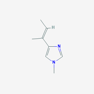 molecular formula C8H12N2 B061867 4-[(E)-but-2-en-2-yl]-1-methylimidazole CAS No. 161095-84-7