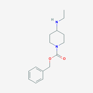 molecular formula C15H22N2O2 B061868 Benzyl 4-(ethylamino)piperidine-1-carboxylate CAS No. 159874-38-1
