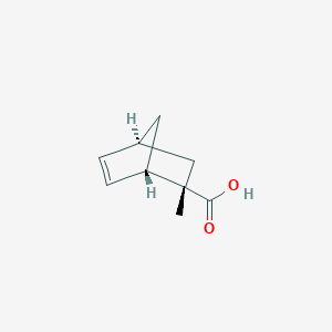 molecular formula C9H12O2 B061869 Bicyclo[2.2.1]hept-5-ene-2-carboxylic acid, 2-methyl-, (1S-endo)-(9CI) CAS No. 176774-74-6
